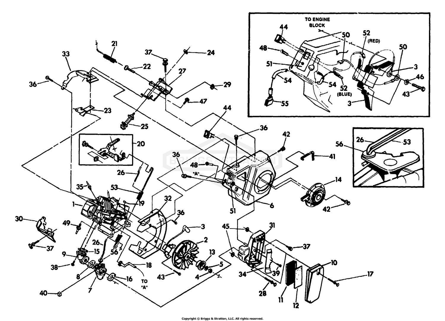GN-190 Engine 6 HP HS Long Block - No. 83784