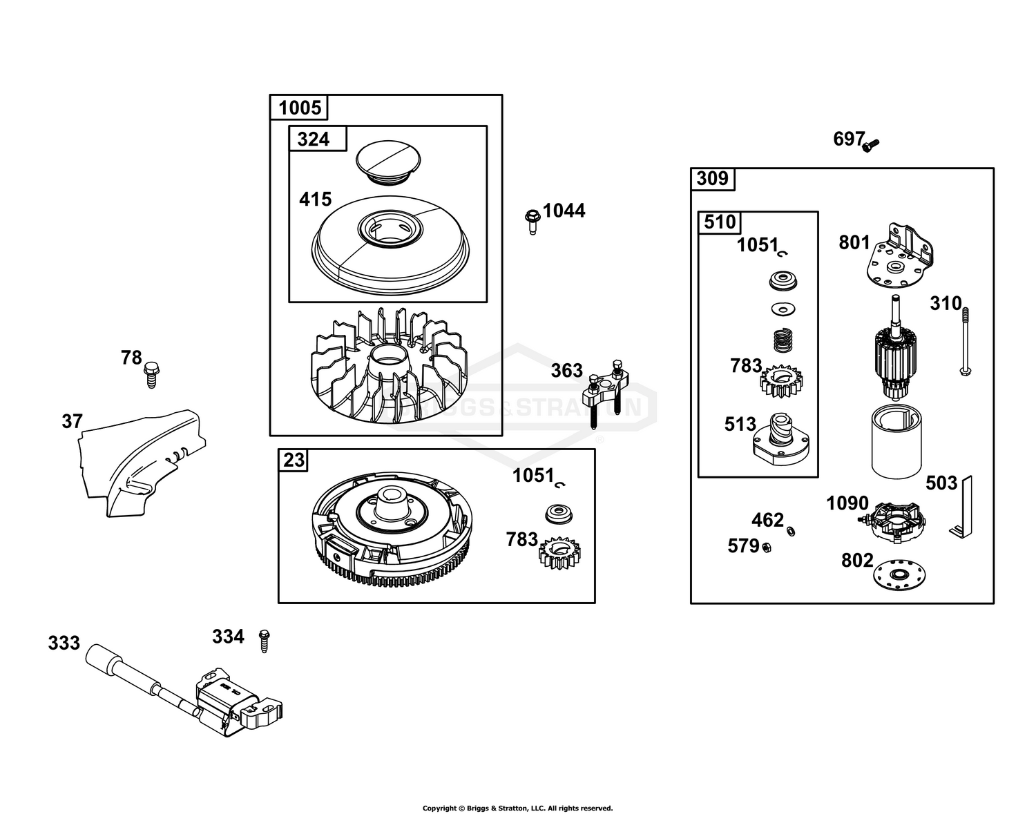 Flywheel, Ignition, and Starter Group