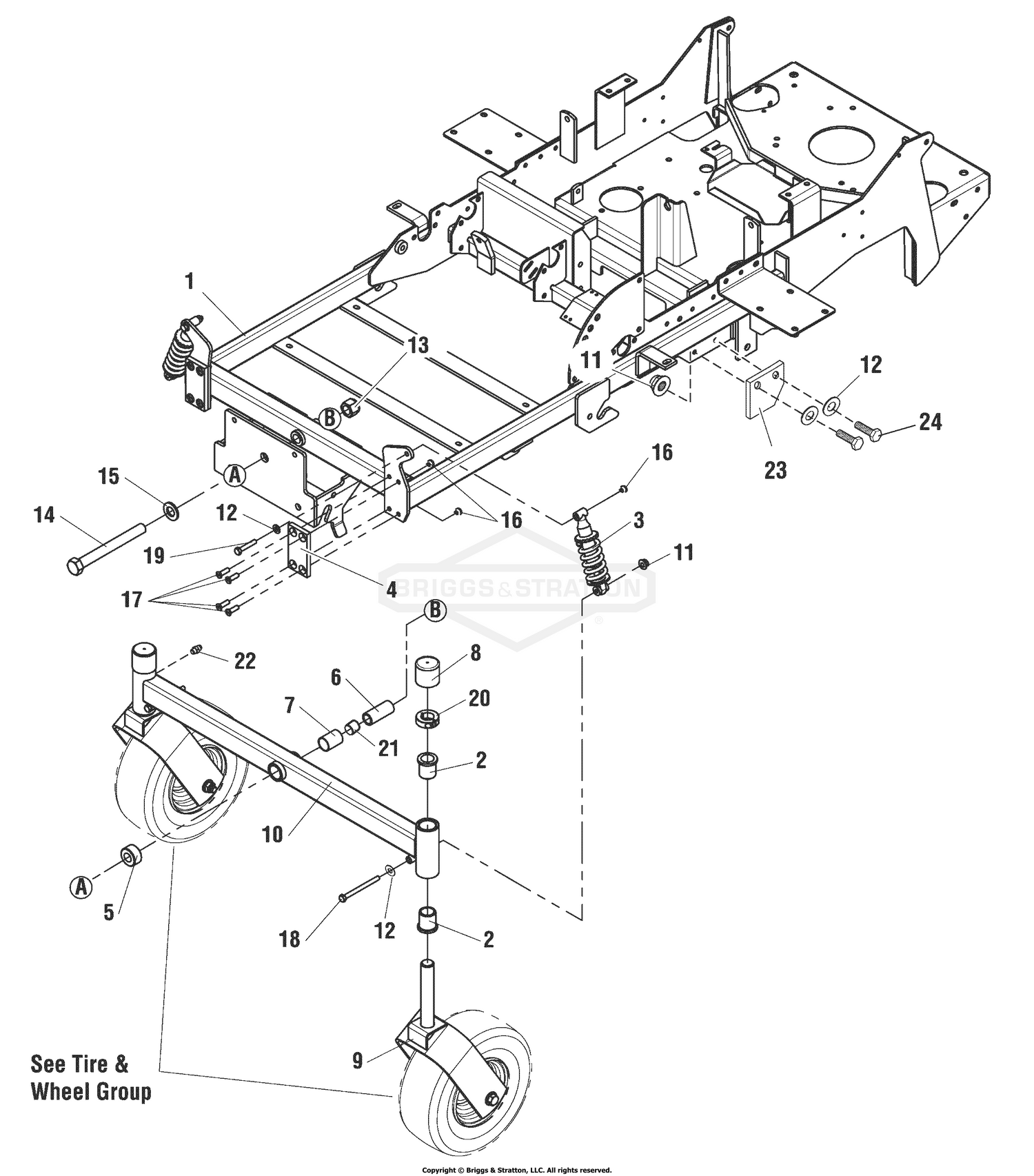 Main Frame & Front Suspension Group
