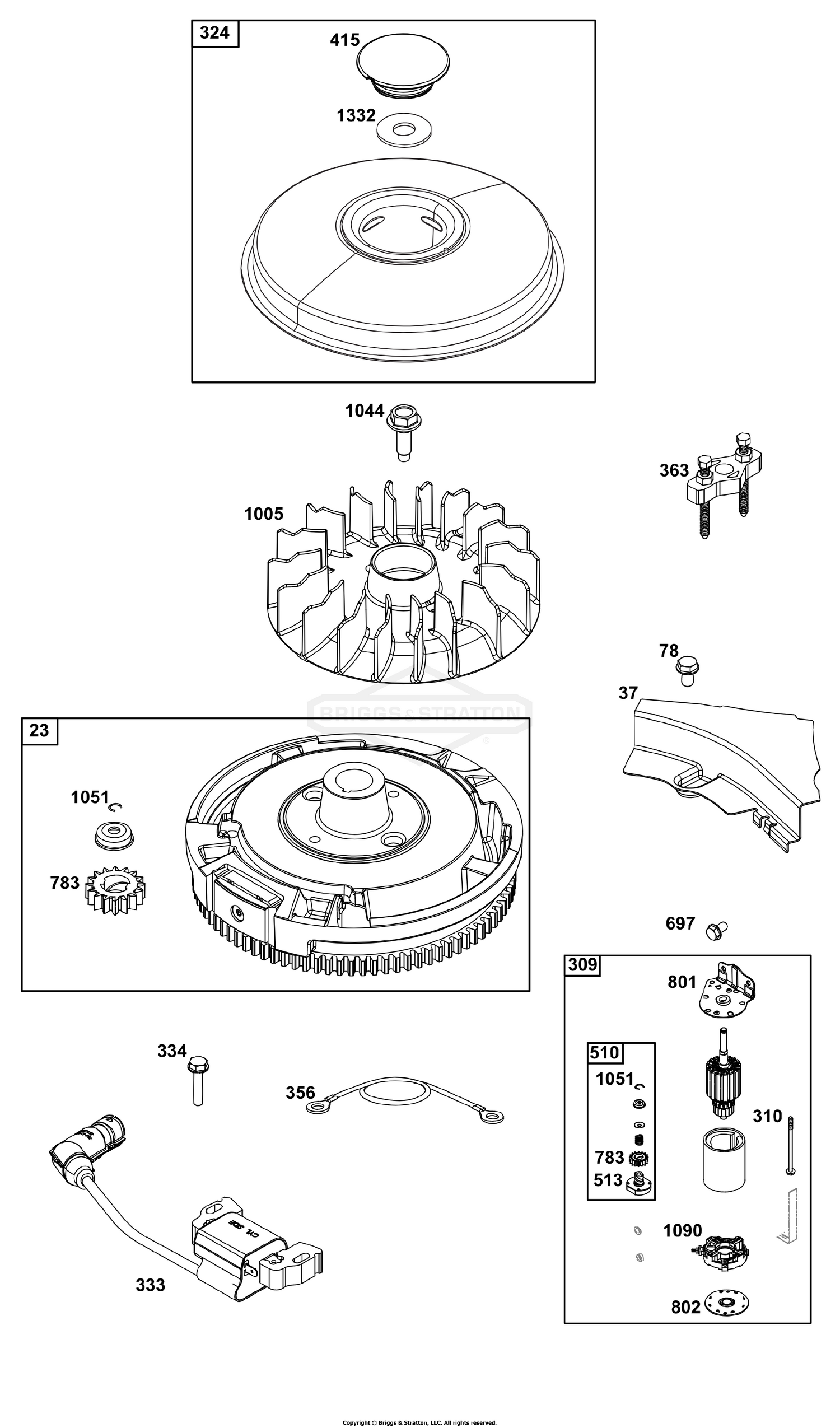Flywheel, Ignition, and Starter Group