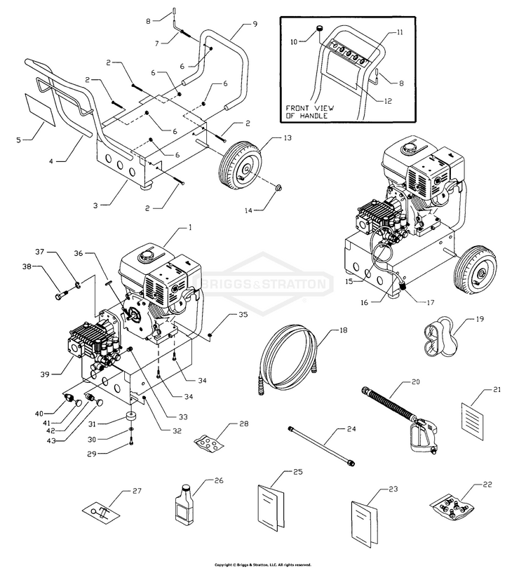 1295-0 Briggs And Stratton Pressure Washer 3,200 Psi - Partswarehouse