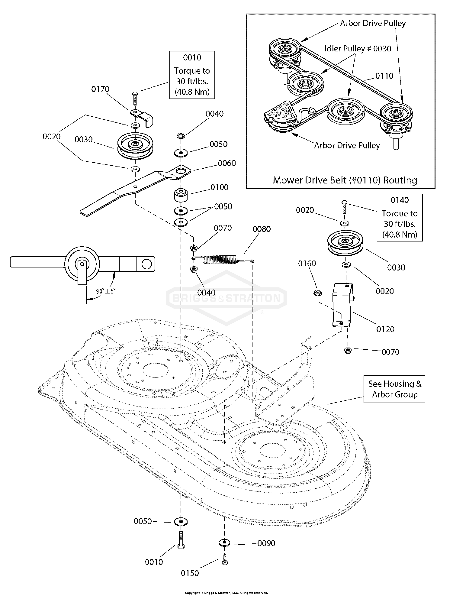 42" Mower Deck - Clutch Group
