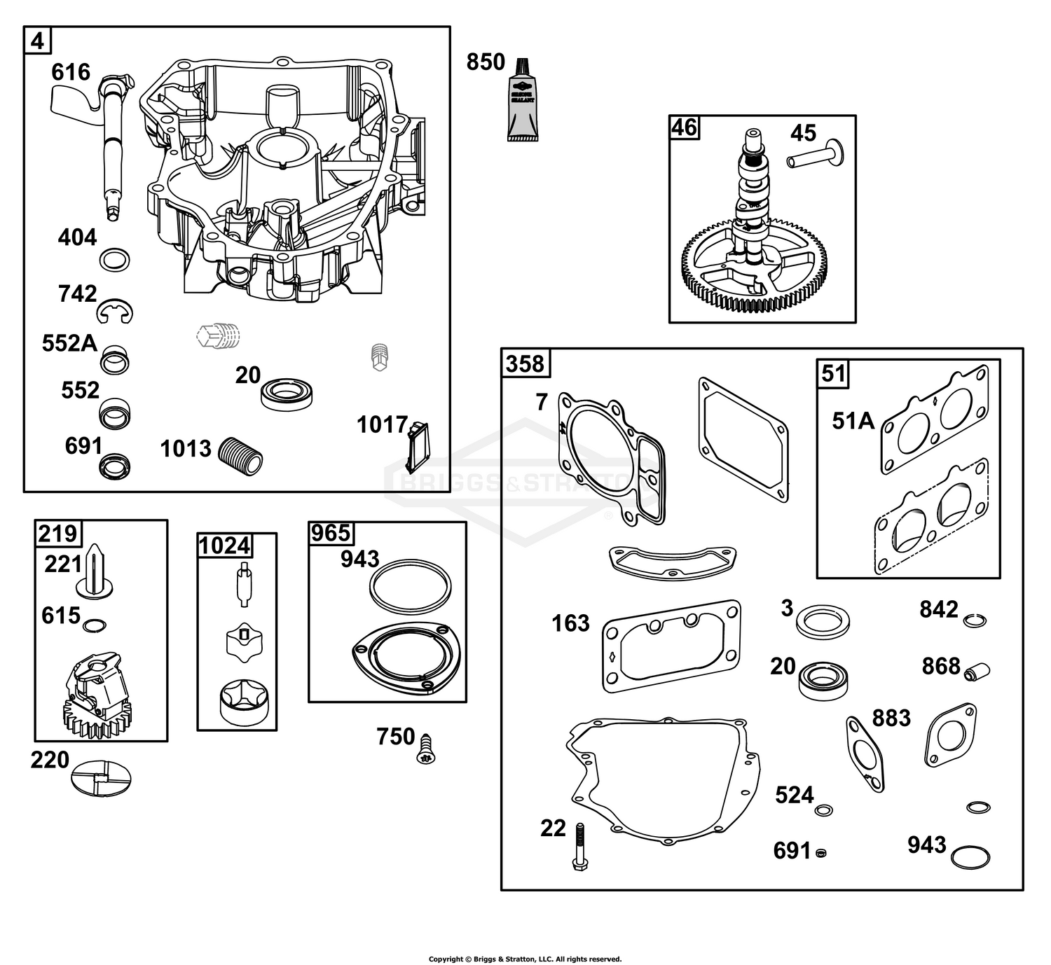 Crankcase Cover/Sump Group