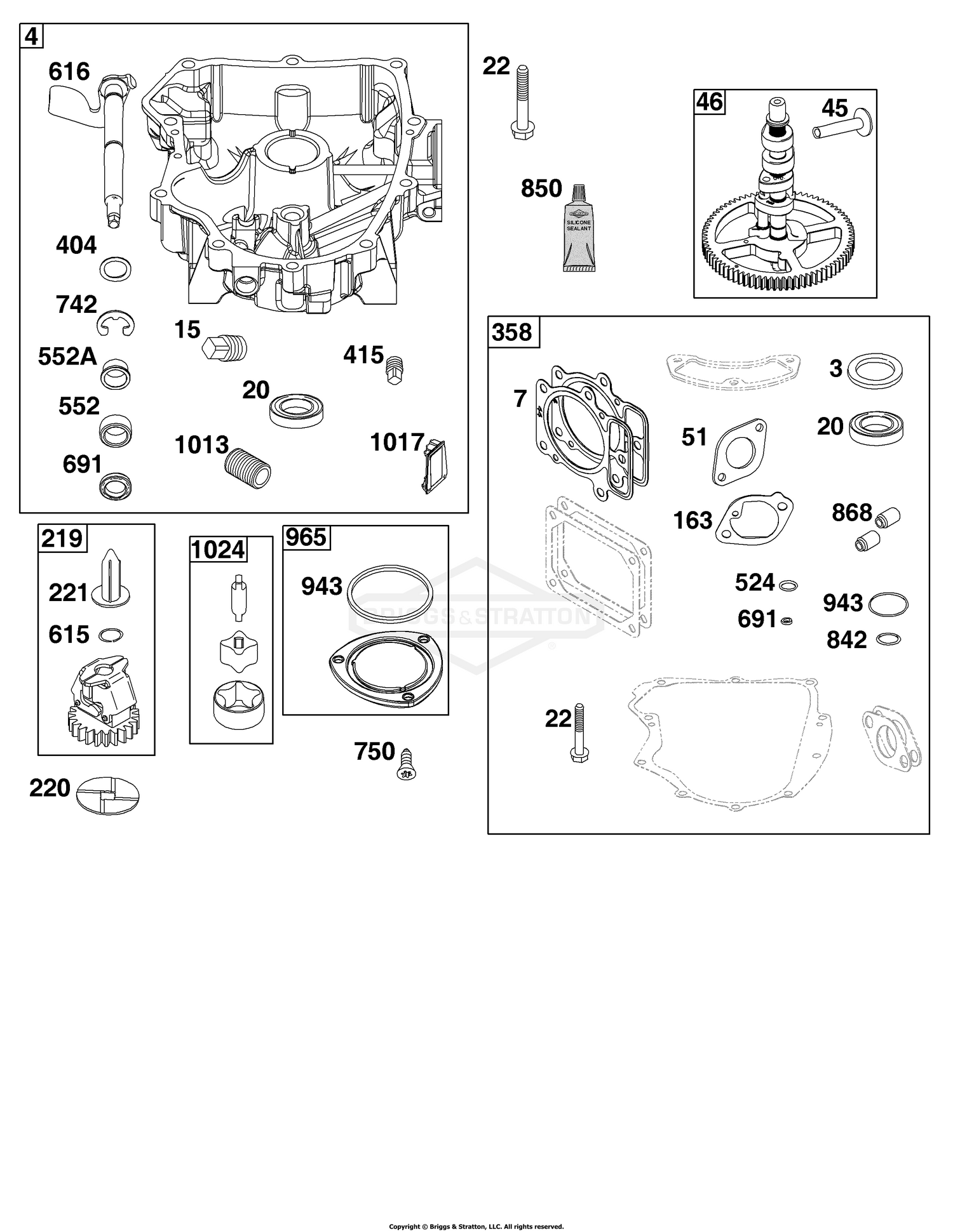 Crankcase Cover/Sump Group