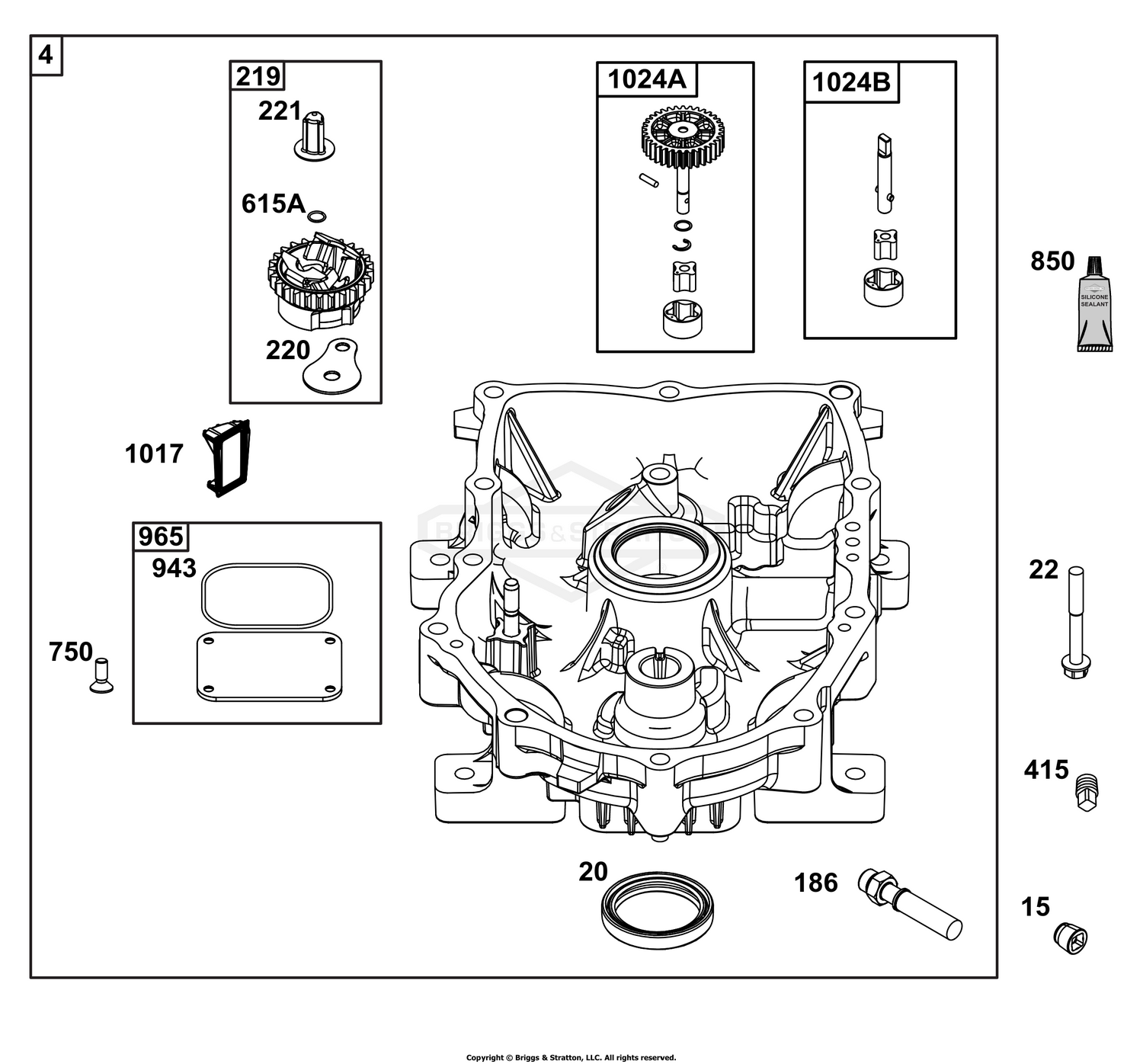 Crankcase Cover/Sump Group