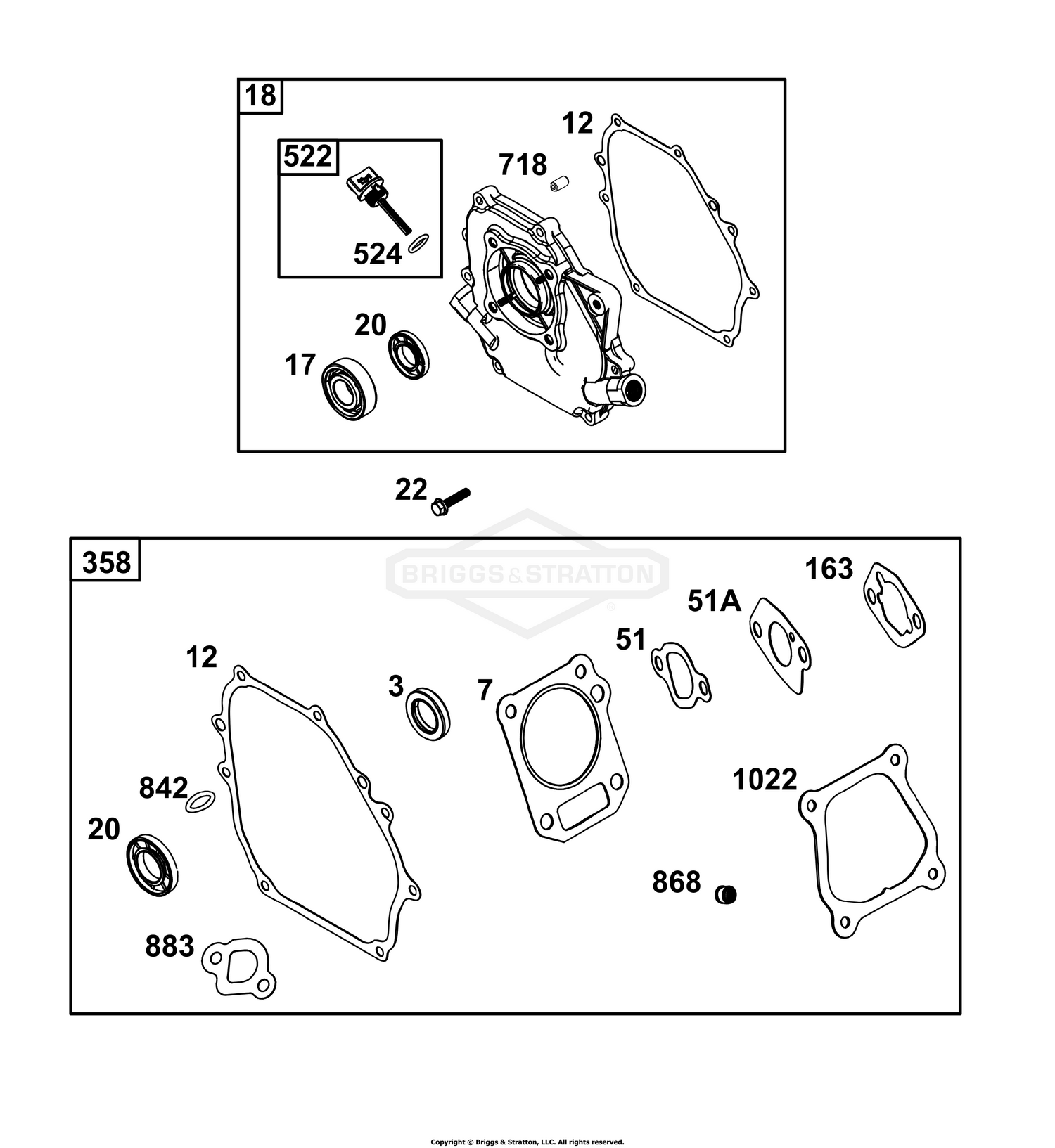 Crankcase Cover/Sump and Lubrication Group