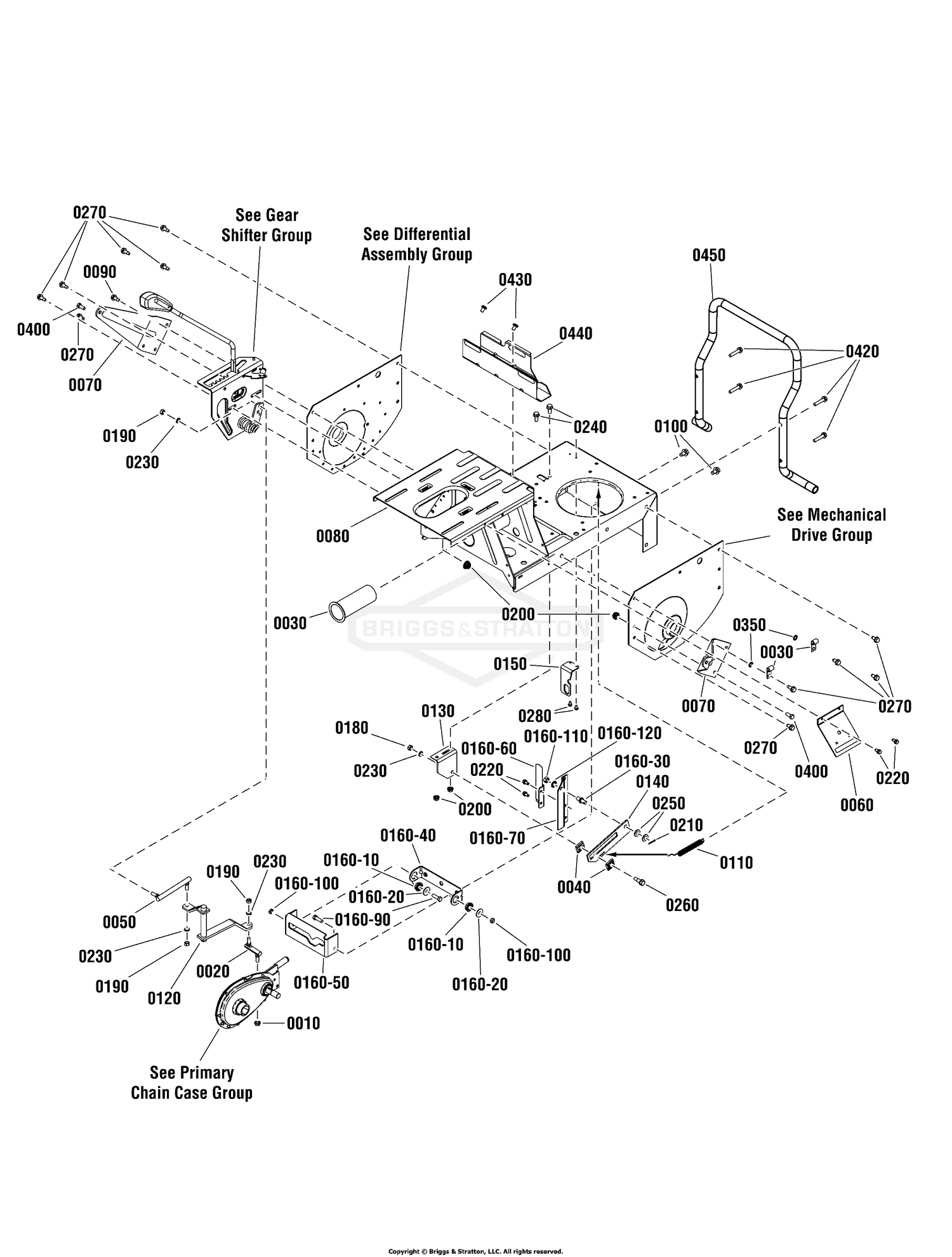 Main Case Assembly - US
