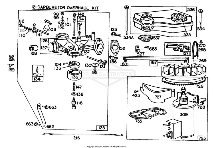 171702-0121-99 Briggs And Stratton Engine | PartsWarehouse