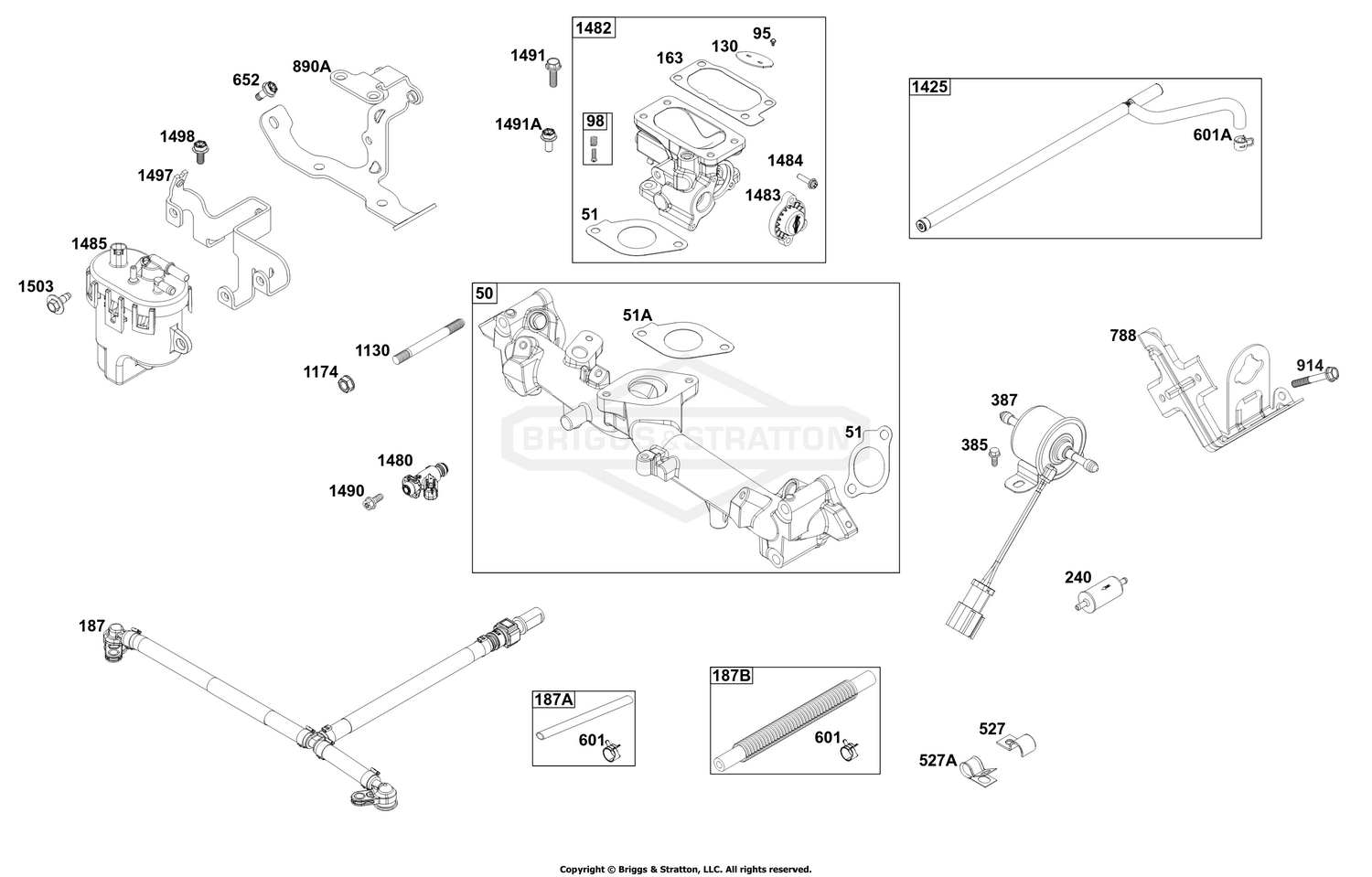 Throttle Body and Fuel Supply Goup