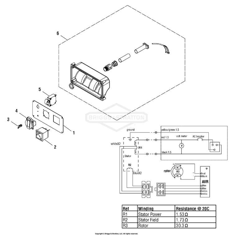 0380160 Briggs and Stratton Generator 2400A MEA PartsWarehouse