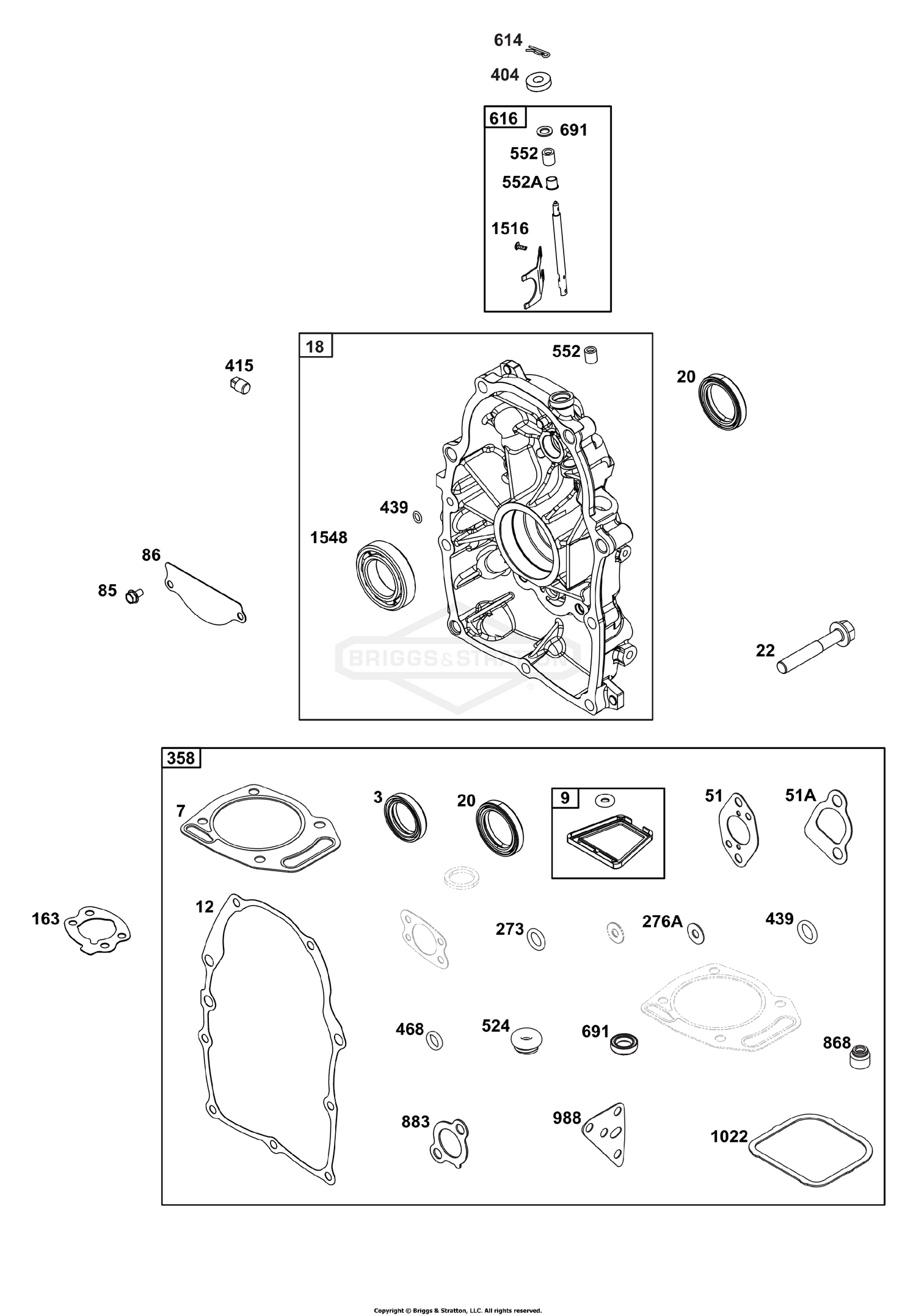 Crankcase Cover/Sump Group