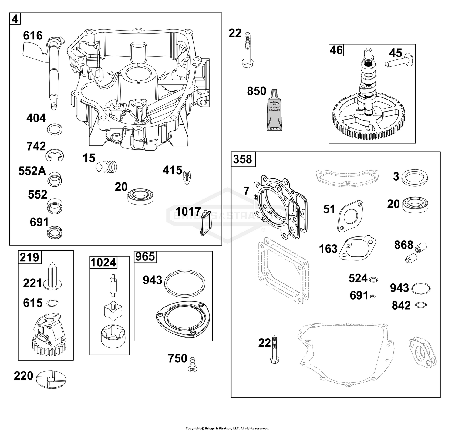Crankcase Cover/Sump Group