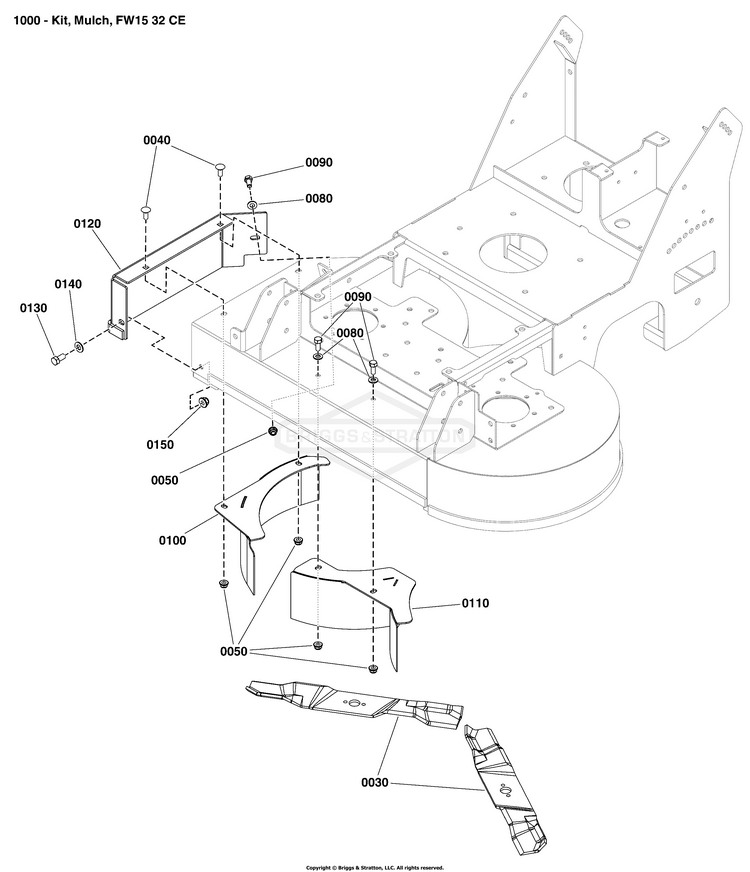 Ferris 5601253 Mulch Kit for Walk Behind with 32" Deck (FW15 CE