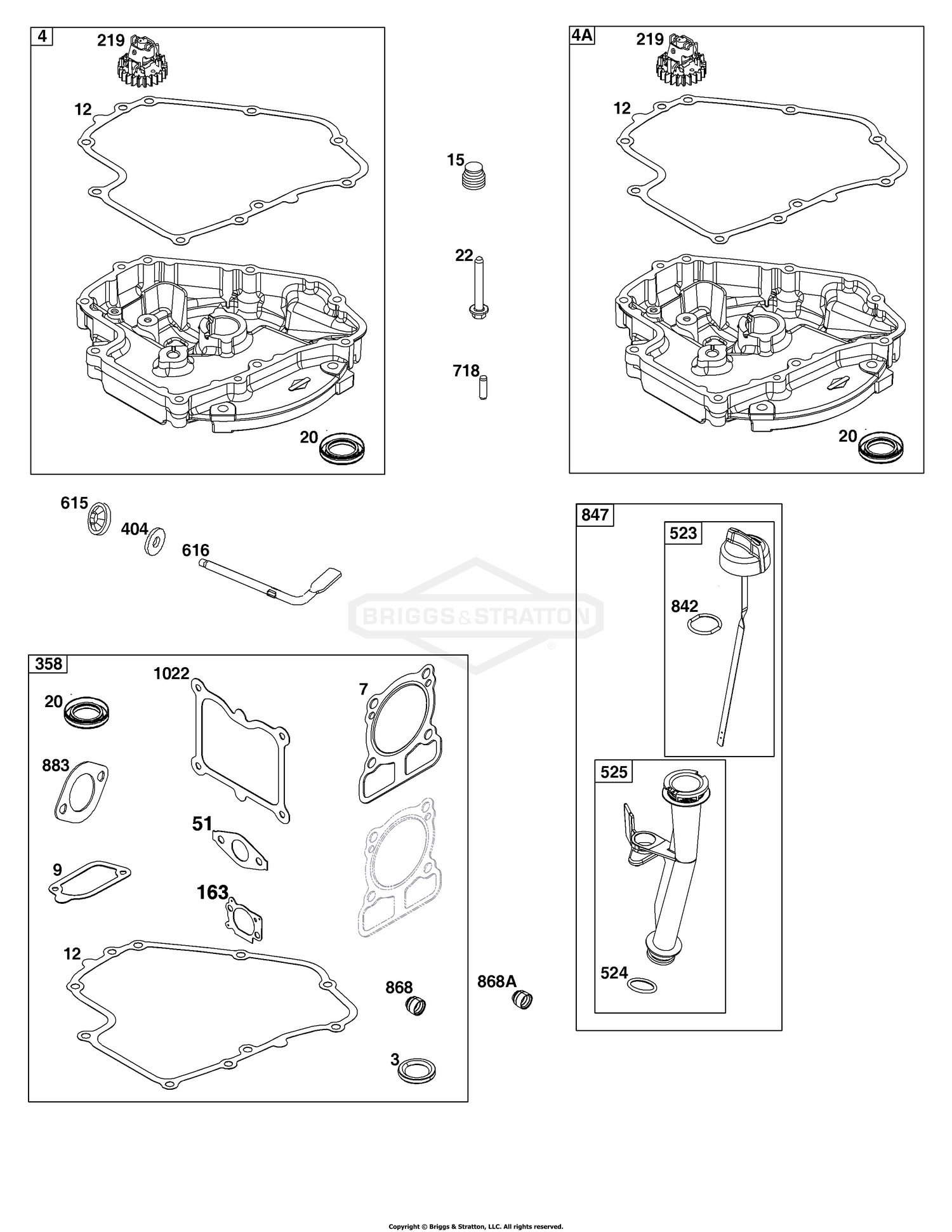 Crankcase Cover/Sump and Lubrication Group