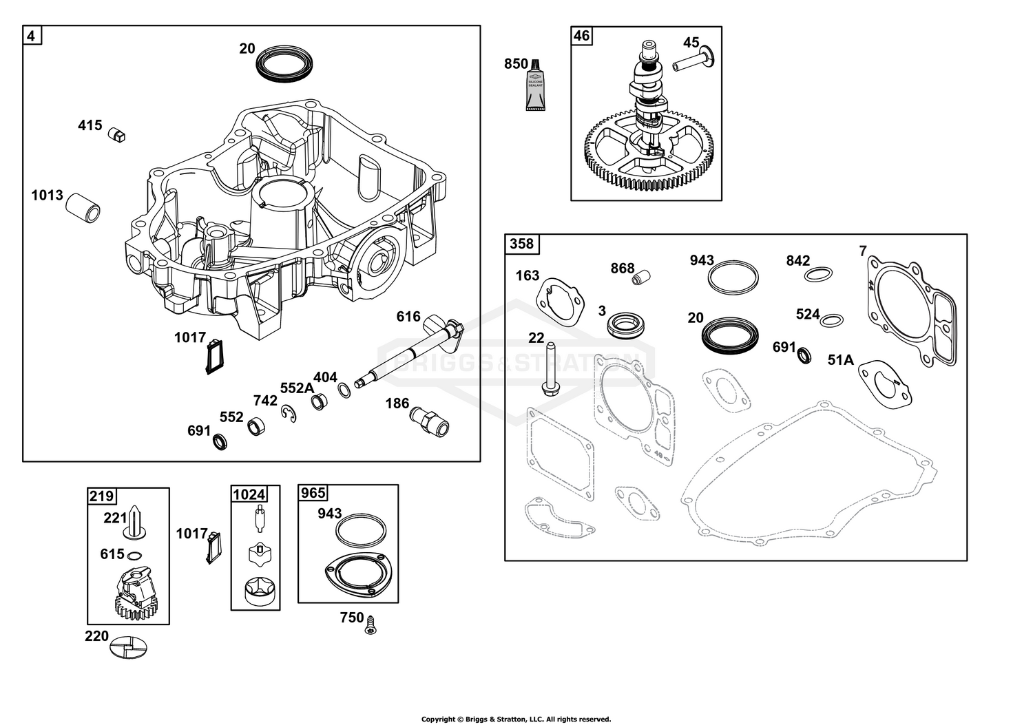Crankcase Cover/Sump Group