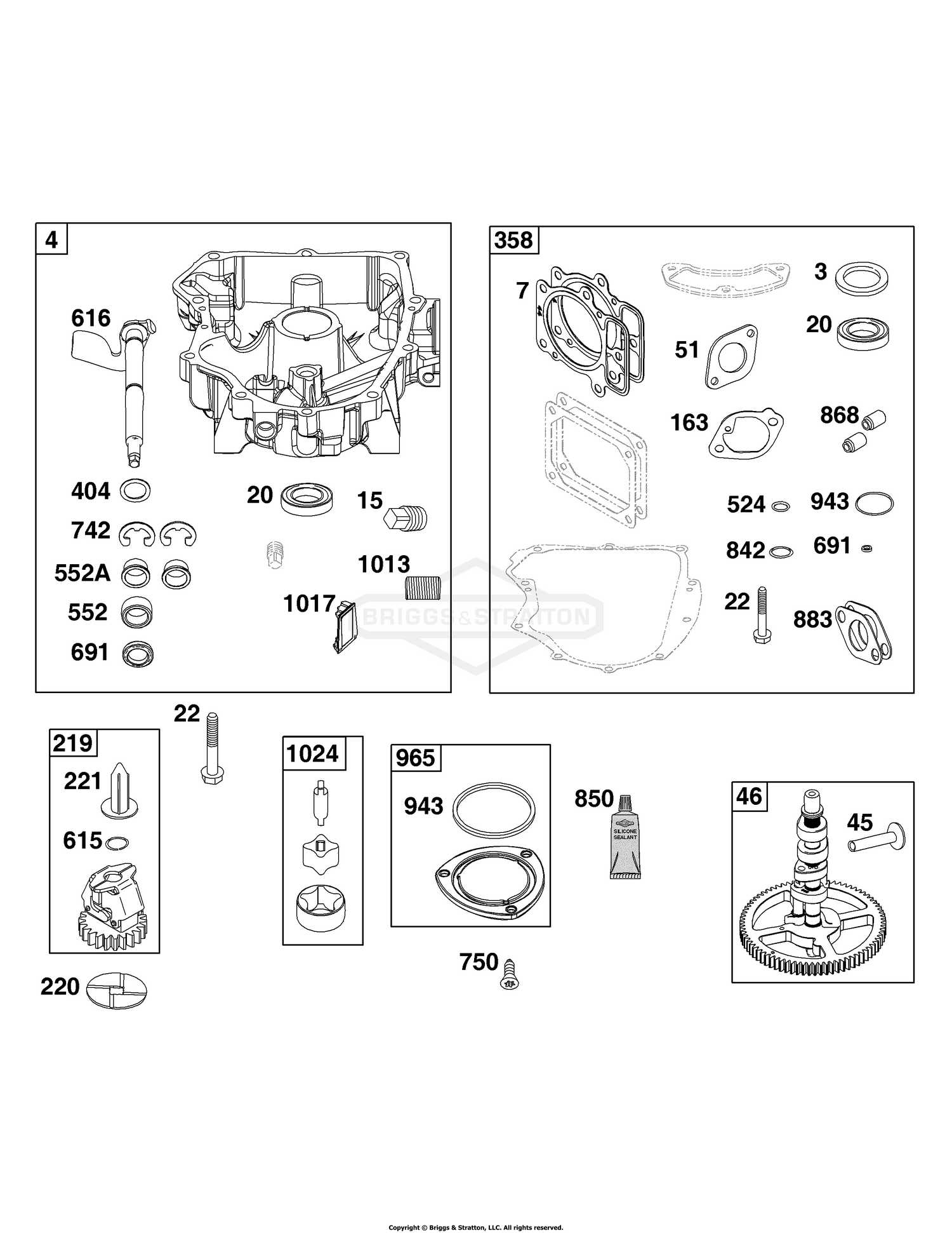 Crankcase Cover/Sump Group