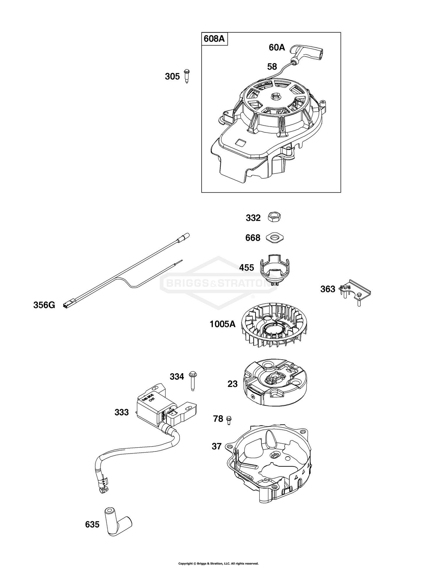 Flywheel, Ignition and Starter Group
