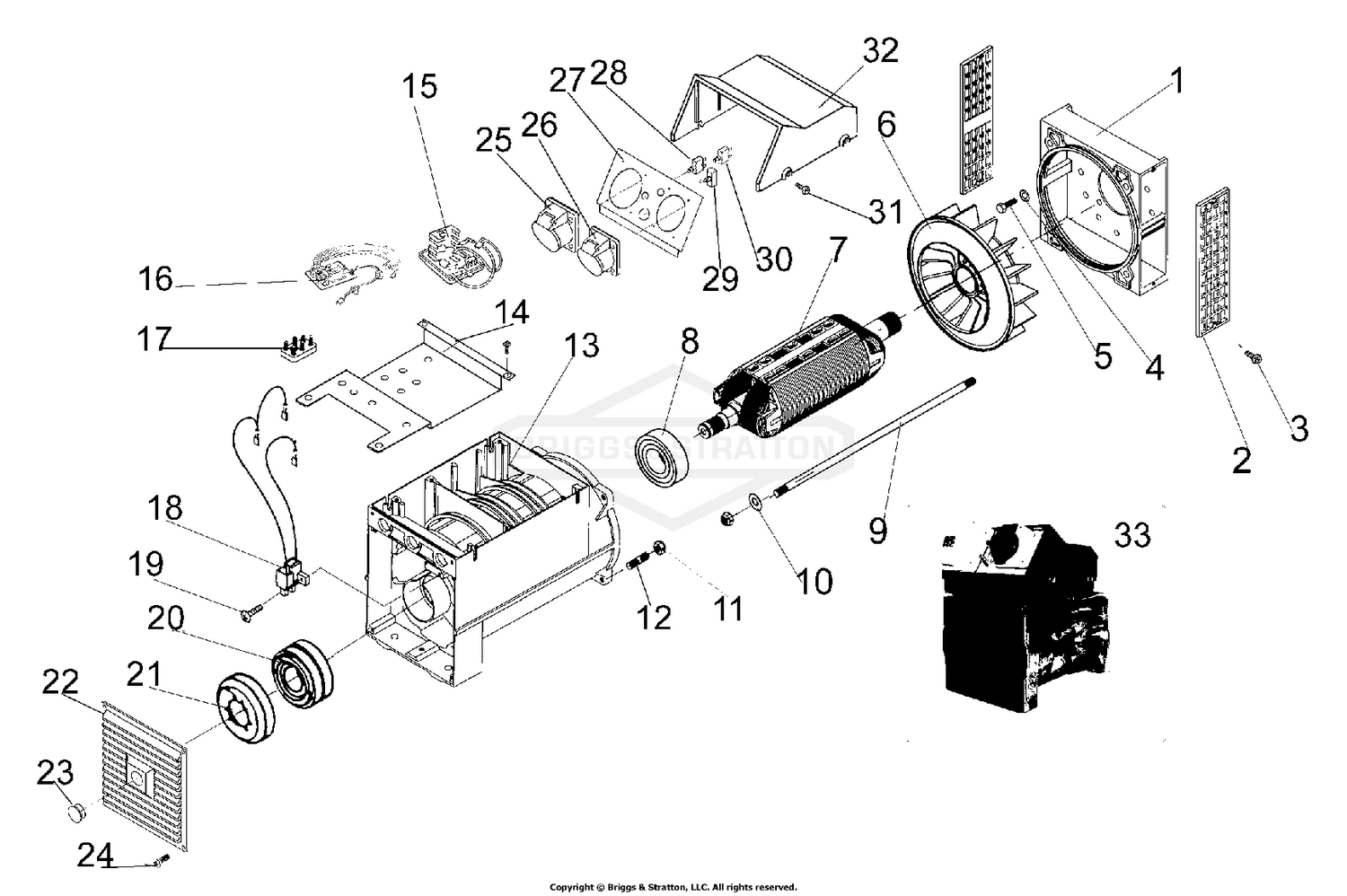 Alternator & Outlet Panel