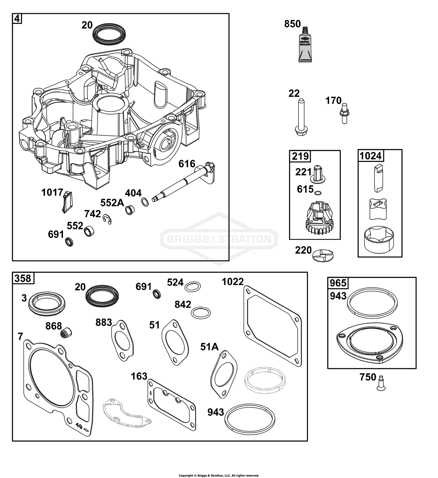 Crankcase Cover/Sump Group