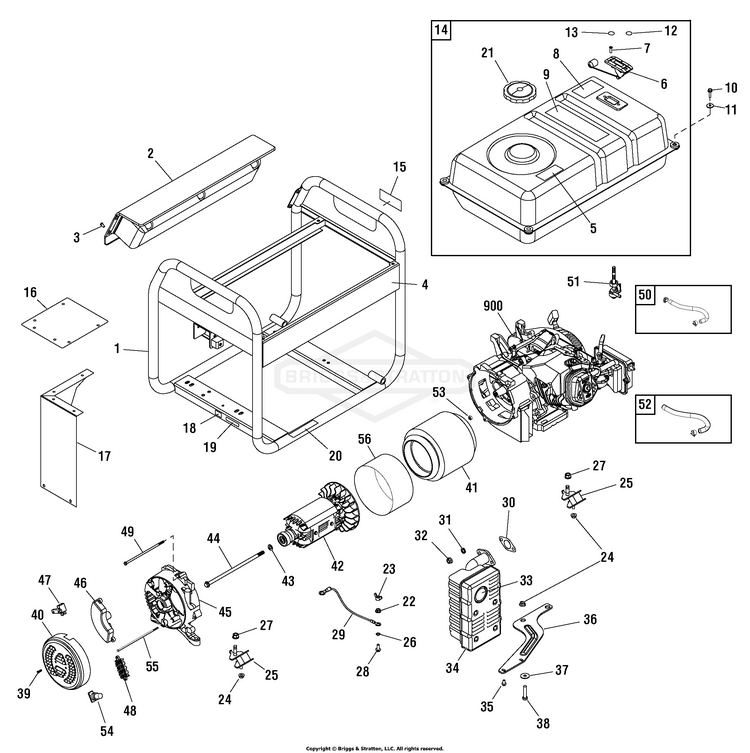 03059200 Briggs and Stratton Generator 6,250 Watt Storm Generator