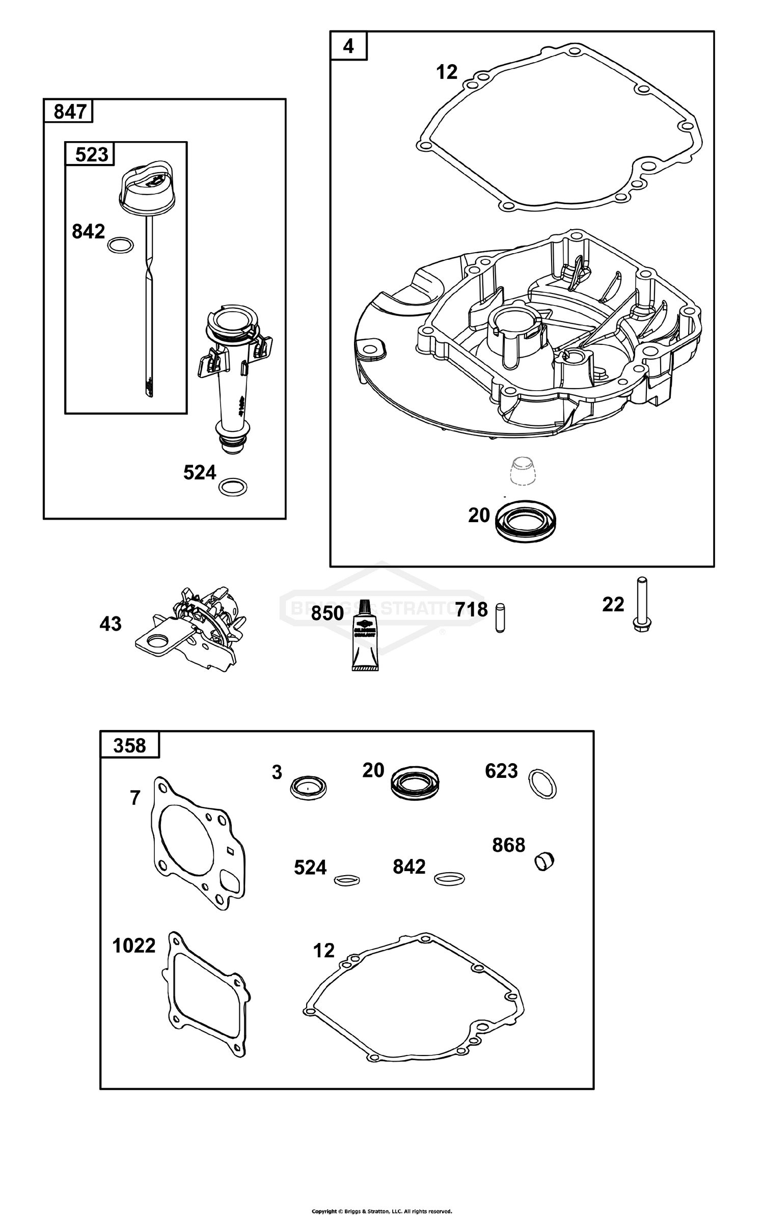 Crankcase Cover/Sump and Lubrication Group