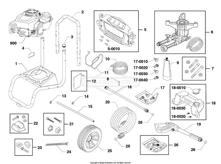 Craftsman power washer deals parts