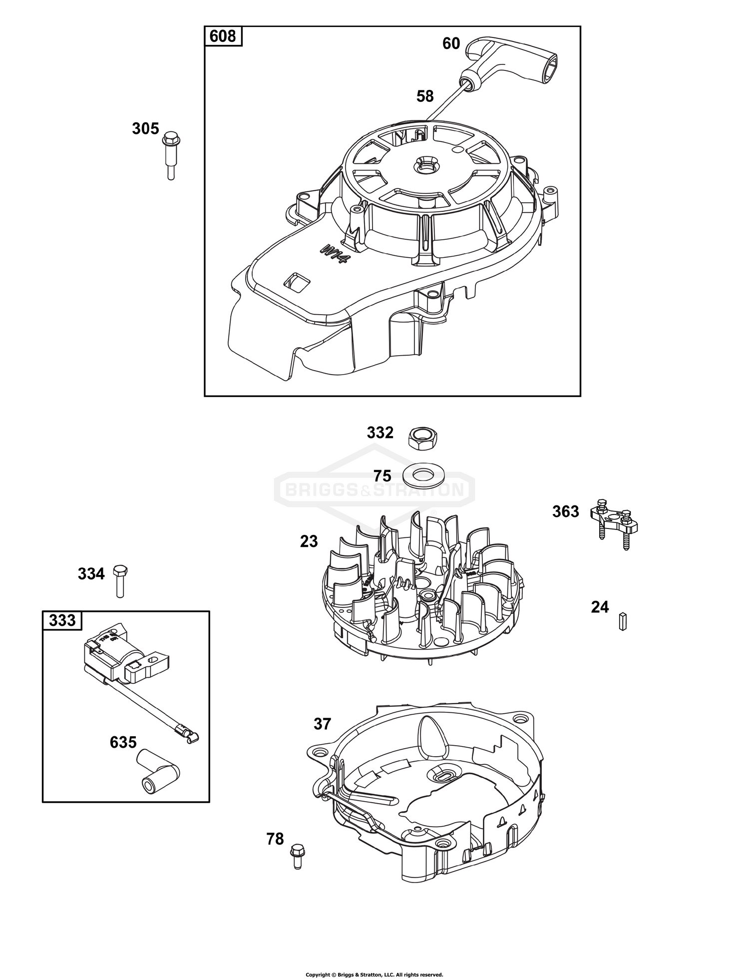 Flywheel, Ignition, and Starter Group
