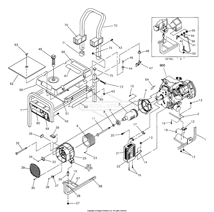 Briggs & Stratton 1189-0 - 580.327140, 4,200 Watt Craftsman ...