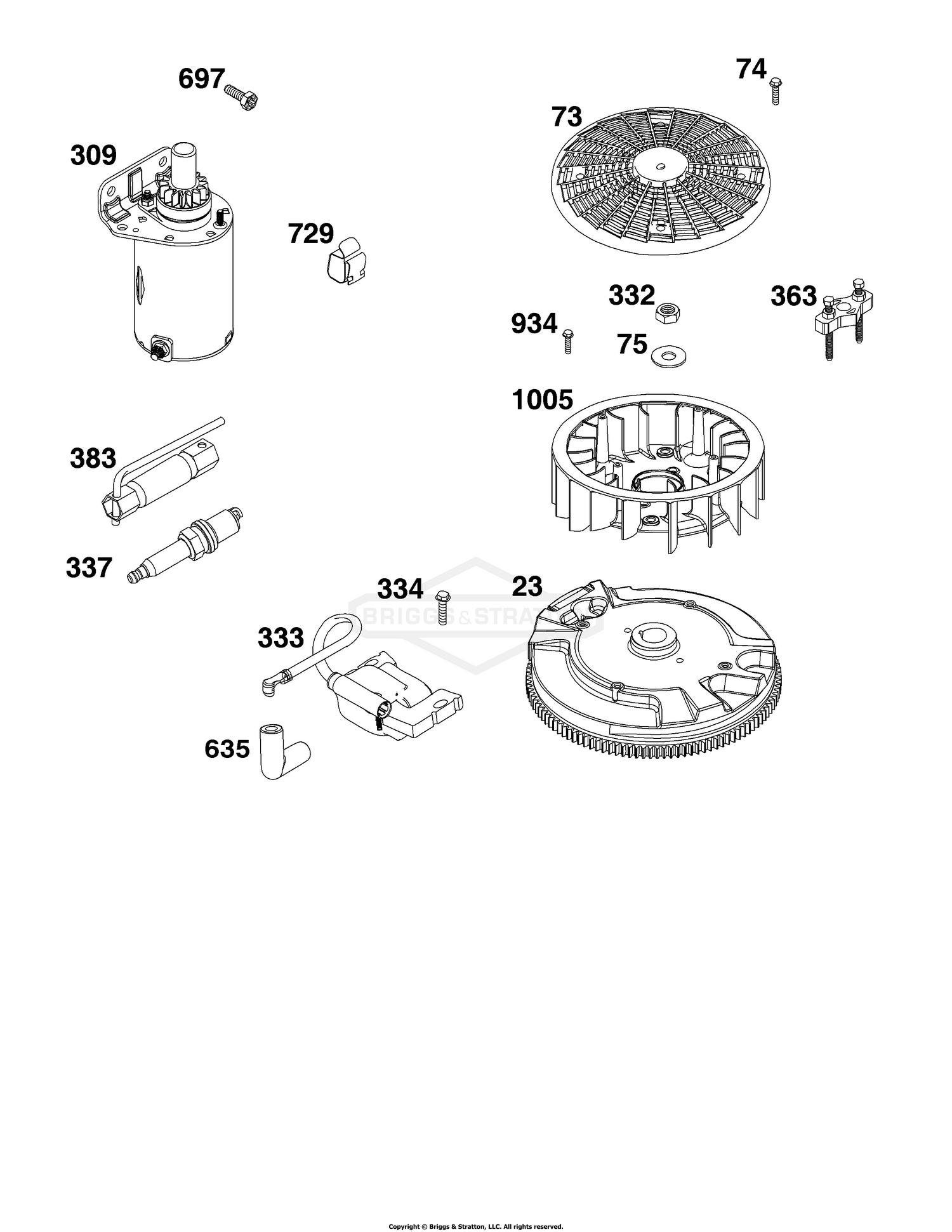 Flywheel, Ignition, and Starter Group