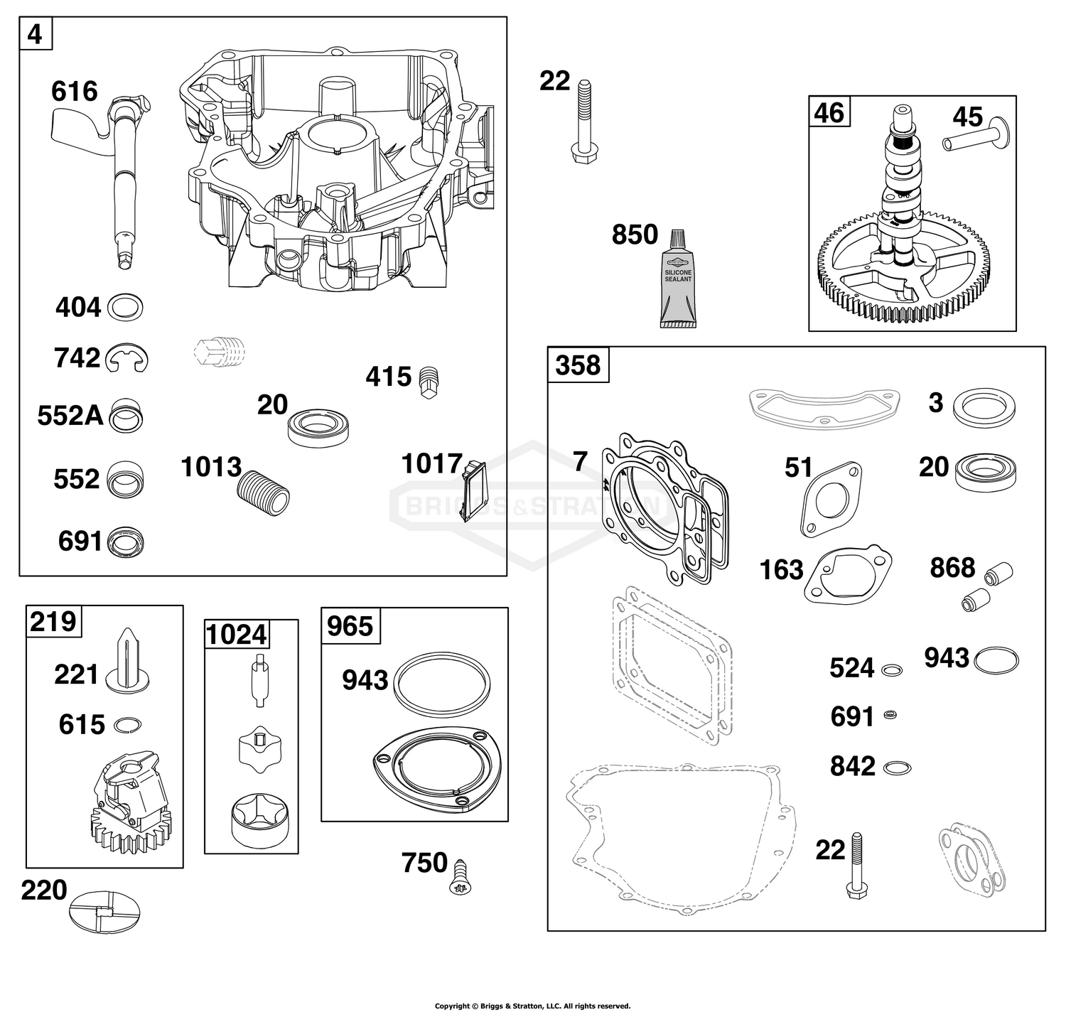 Crankcase Cover/Sump Group