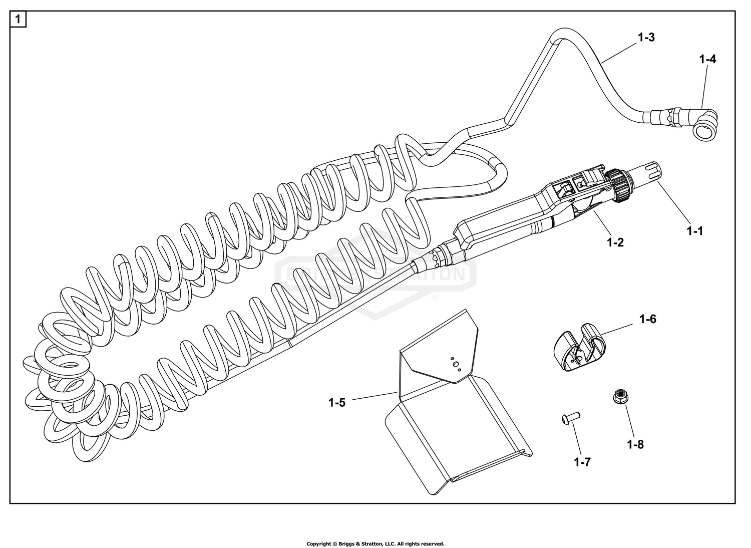 Spray Wand Assembly - 5106138 (SPW-200-1) For models serial number 30000003686 and Above