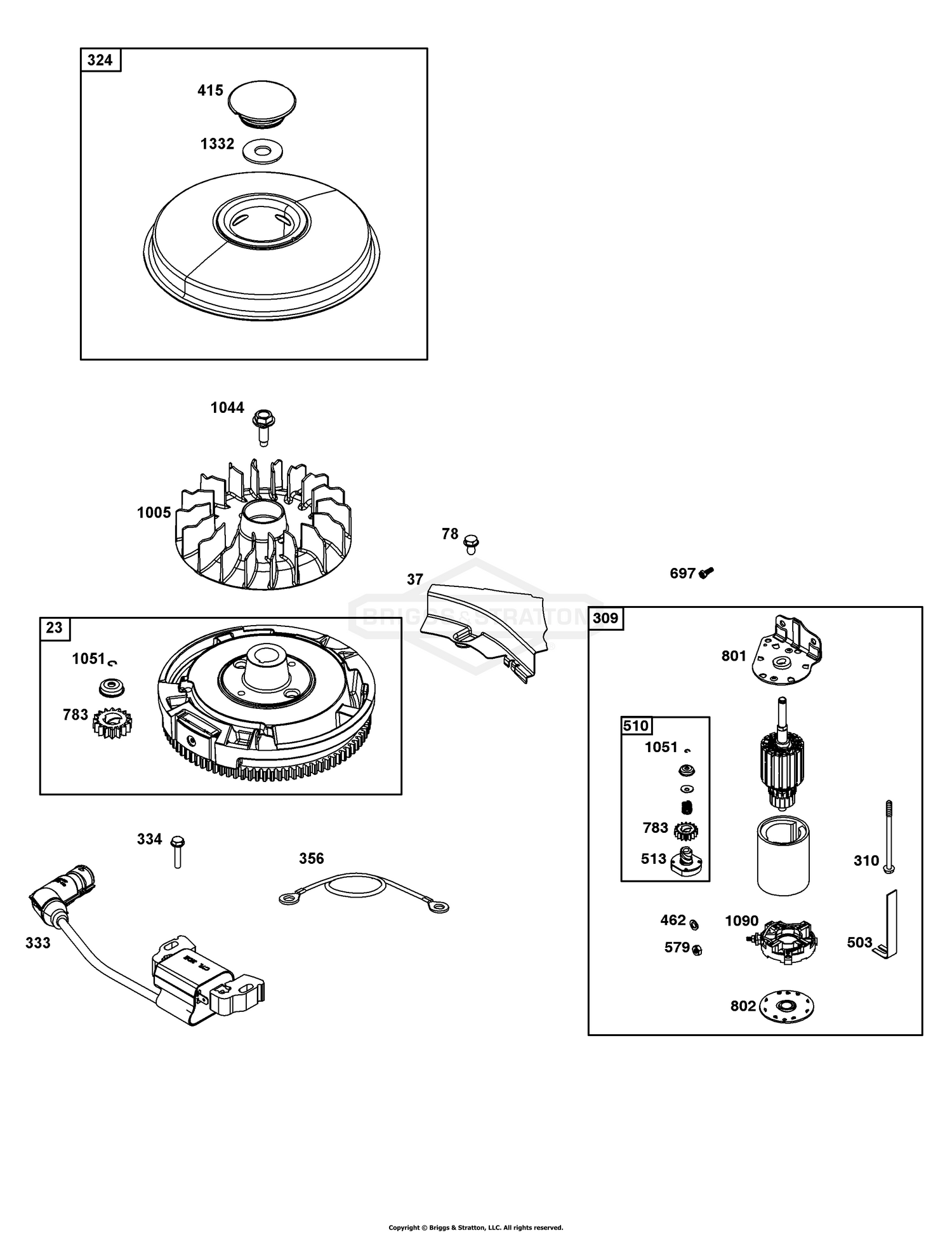 Flywheel, Ignition, and Starter Group