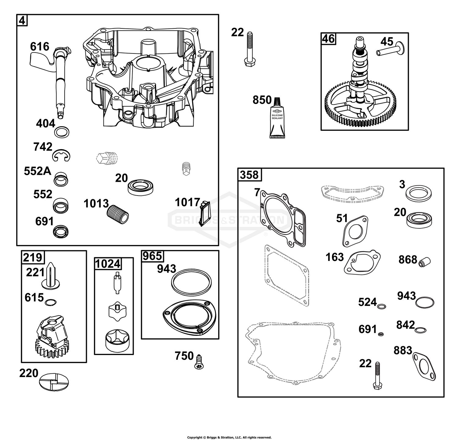 Crankcase Cover/Sump Group