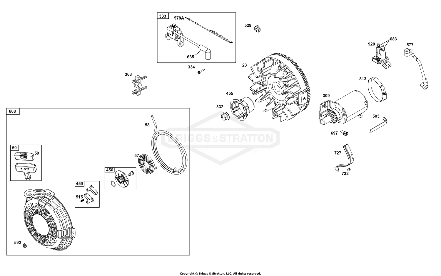 Flywheel/Ignition/Starter Group