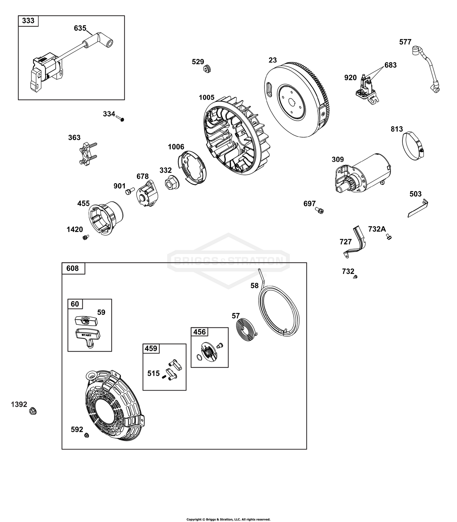 Flywheel/Ignition/Starter Group