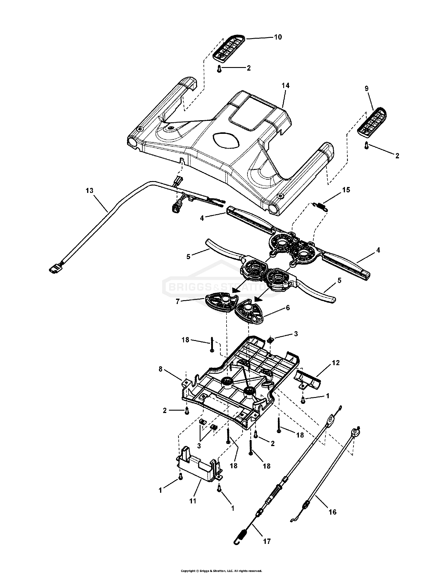 Drive Control Assembly - Electric Start