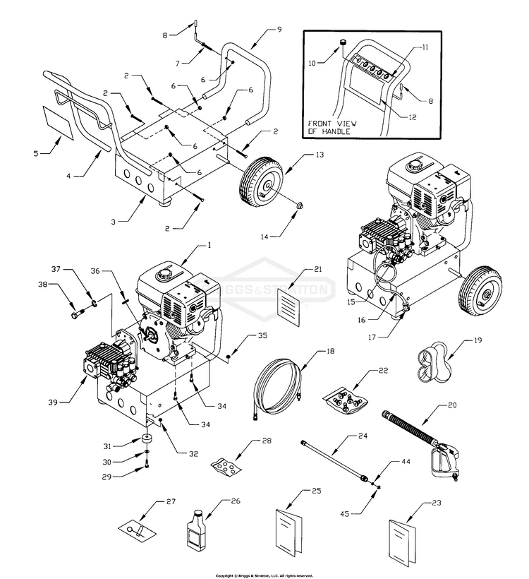 14200 Briggs and Stratton Pressure Washer 3,500 PSI PartsWarehouse