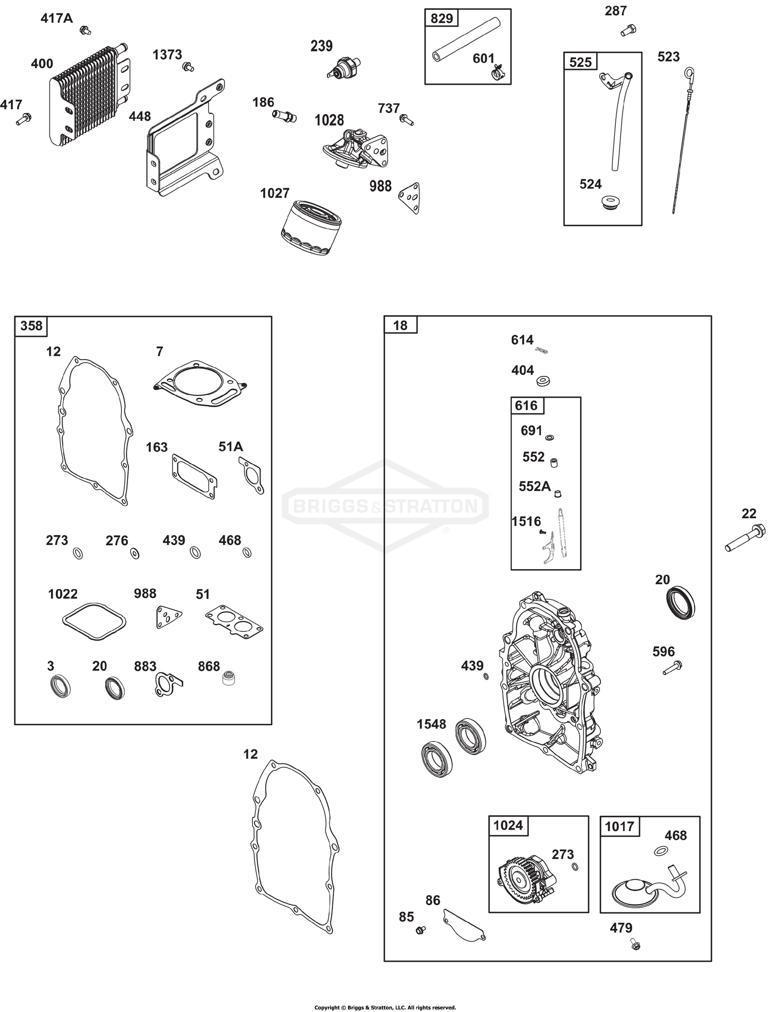 Crankcase Cover/Sump and Lubrication Group