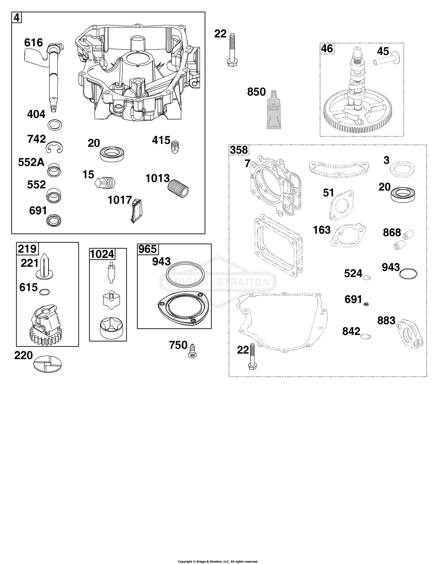 Crankcase Cover/Sump Group