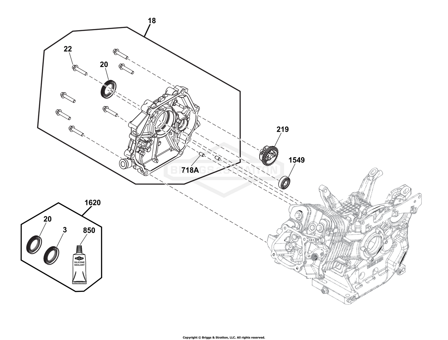 Crankcase Cover/Sump Group