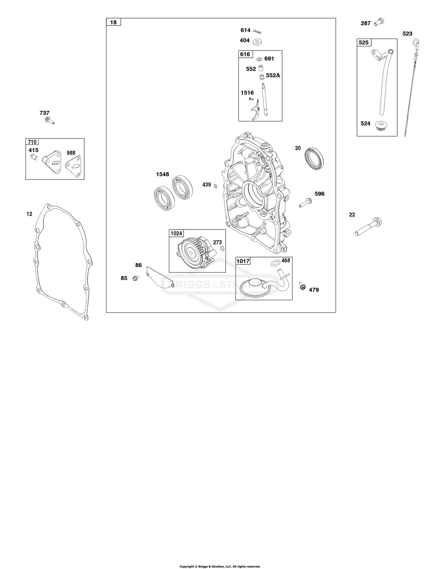 Crankcase Cover and Lubrication Group