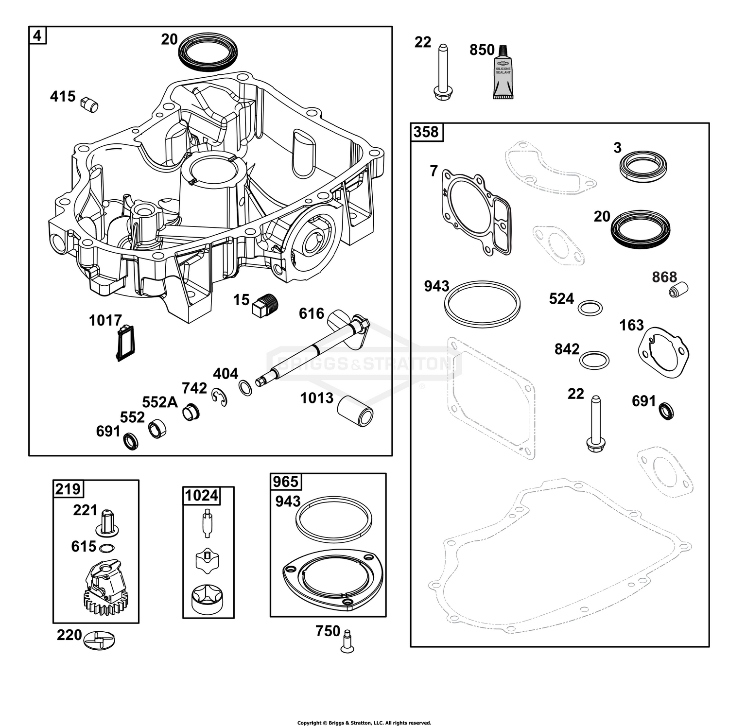 Crankcase Cover/Sump and Lubrication Group