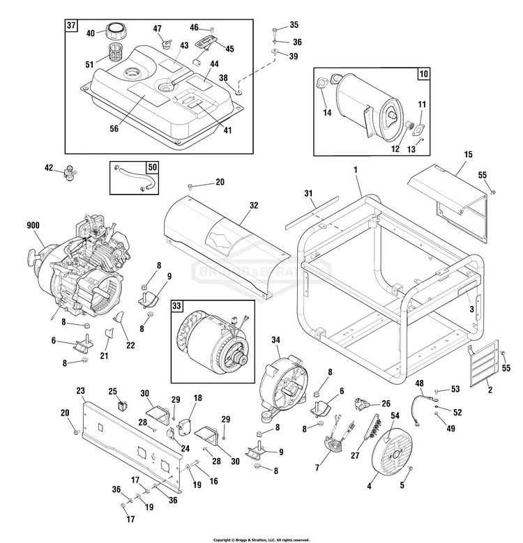 03069400 Briggs and Stratton Generator 2200A PartsWarehouse
