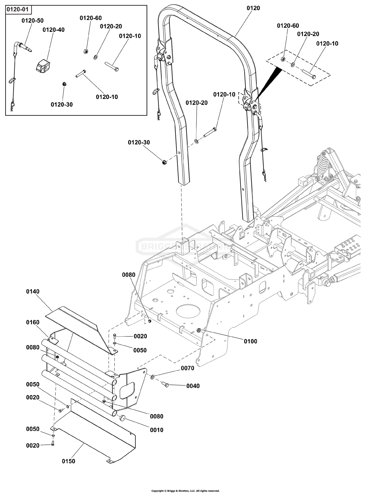 Rear Bumper and ROPS Group