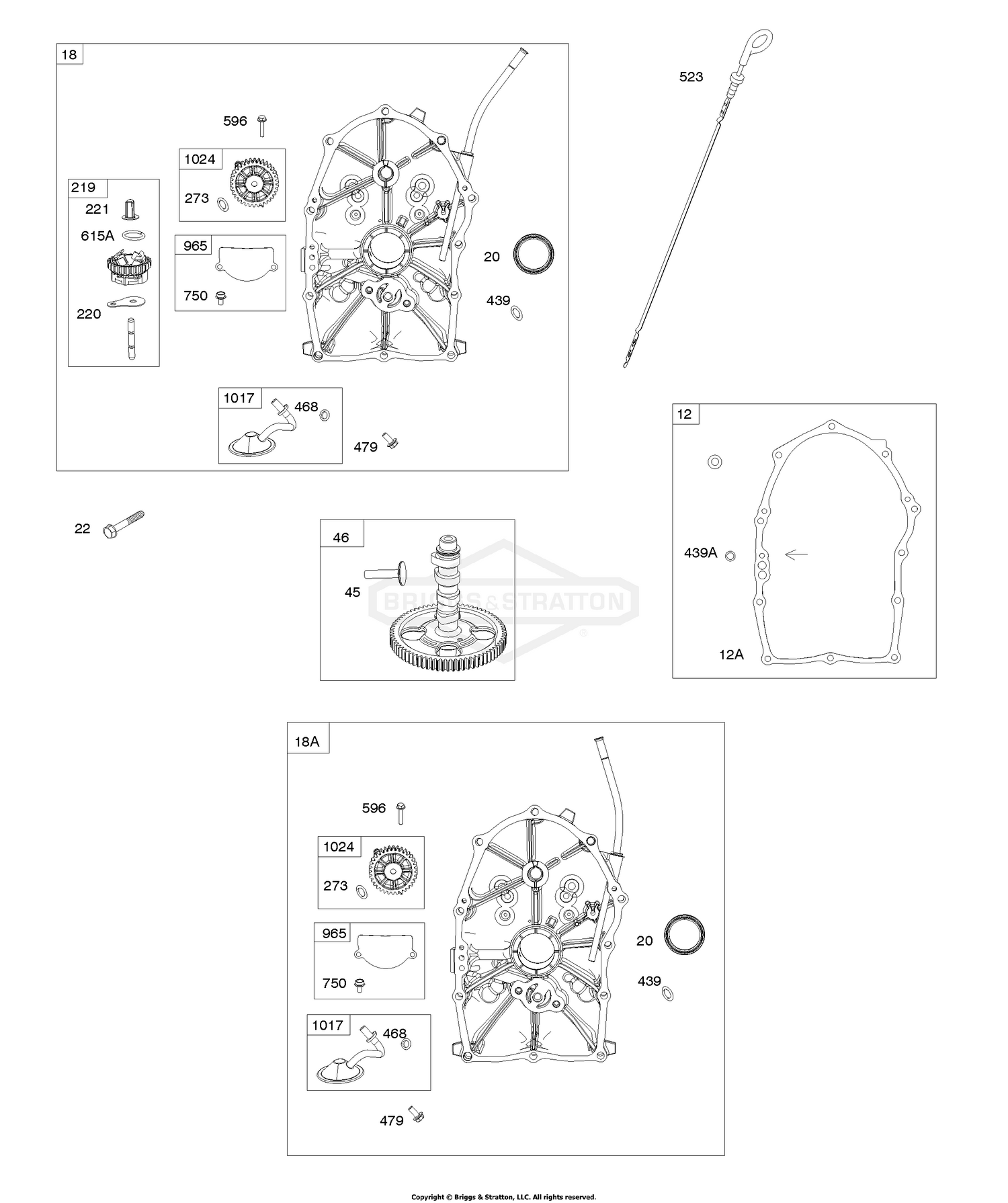 Crankcase Covers, Camshaft