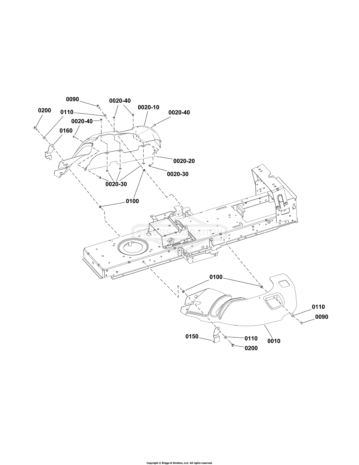 42" (107cm) Mower Deck - Bubble Guarding Group