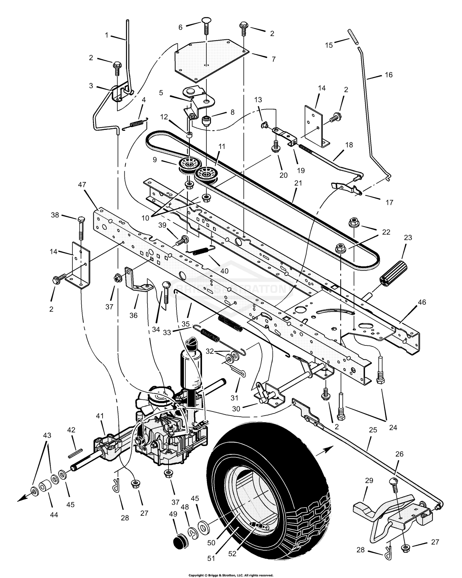 Murray select belt discount diagram