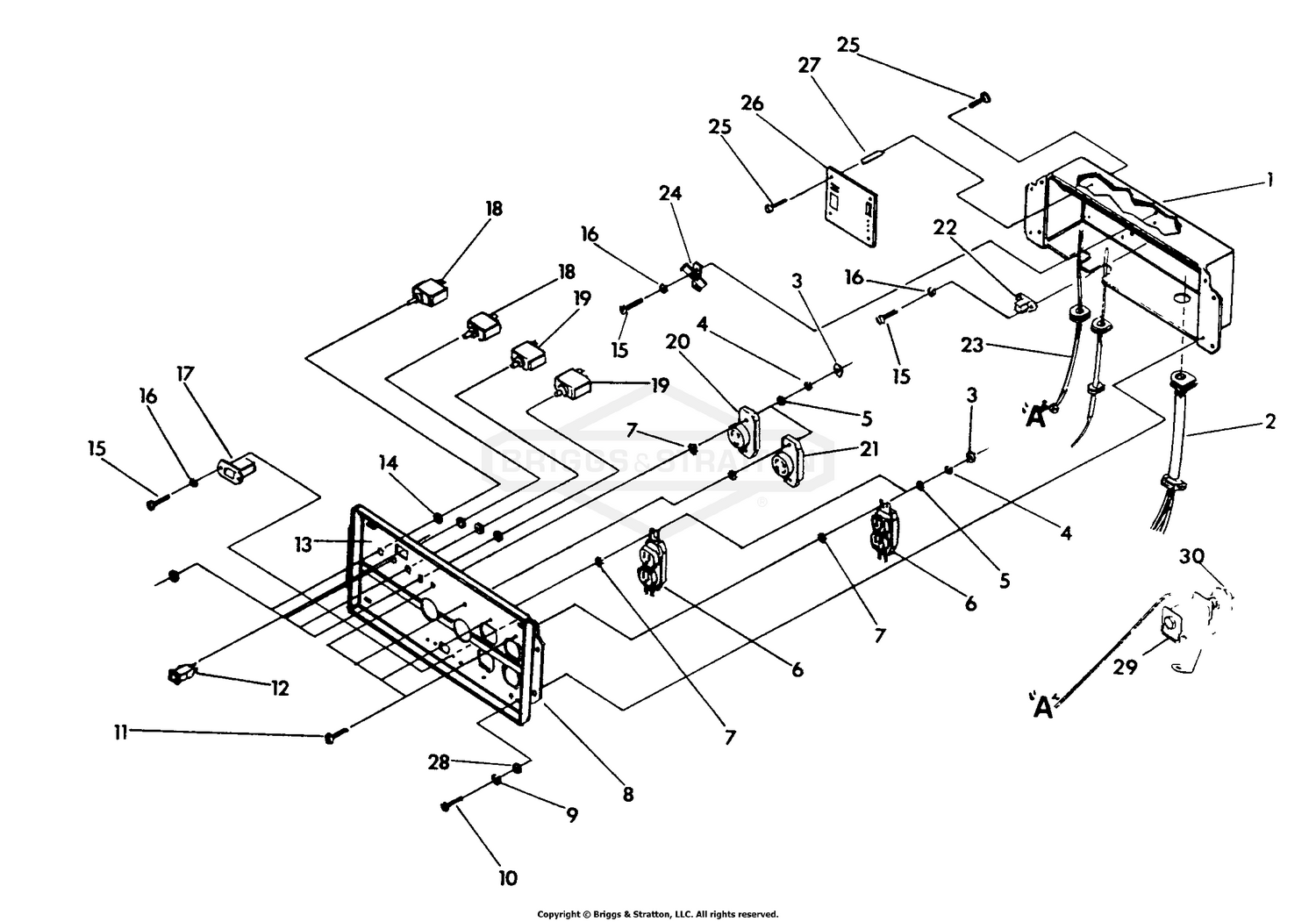 Repair Parts Drawing No. 93617