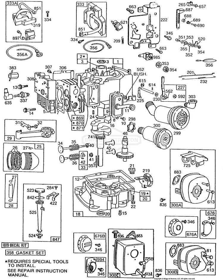 ♦︎♦︎♦︎あこ♦︎ ♦︎♦︎ Briggs and Stratton 191707-2153-01 Parts Diagram for