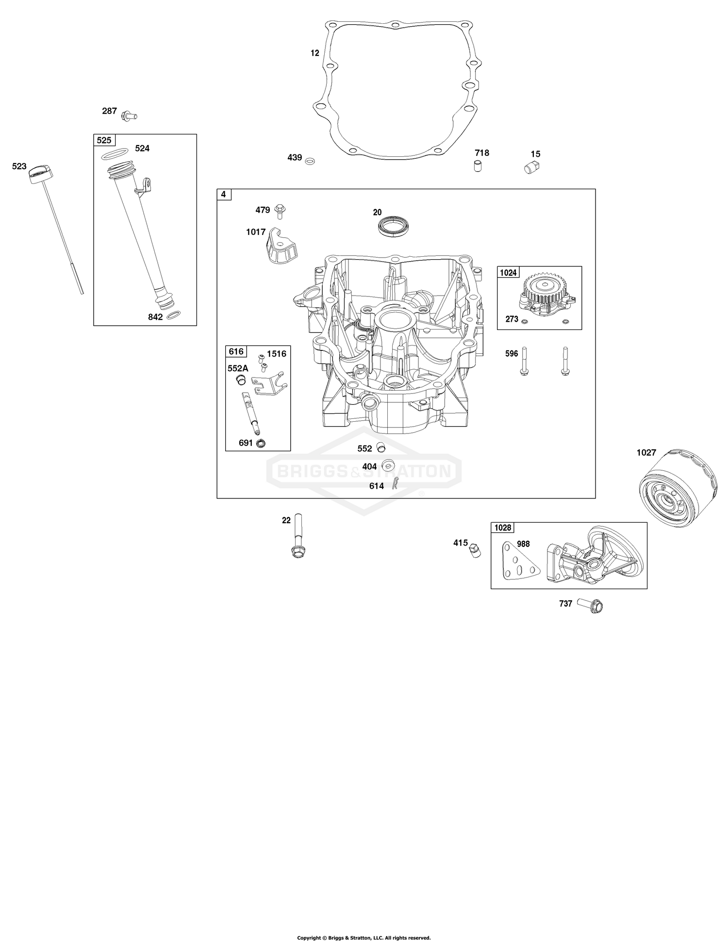 Crankcase Cover/Sump and Lubrication Group